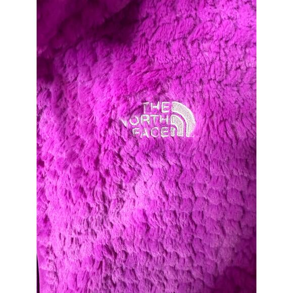 The North Face Jacket Girls XL (18) Purple Fleece Furry Cozy Warm Full Zip - Picture 3 of 8